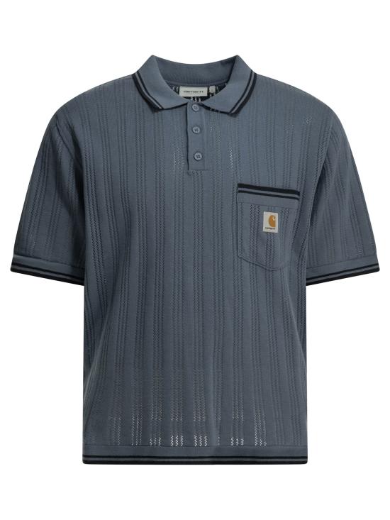 26SS 칼하트 WIP 숏슬리브 램지 폴로 티셔츠 I0361683QH XX Blue