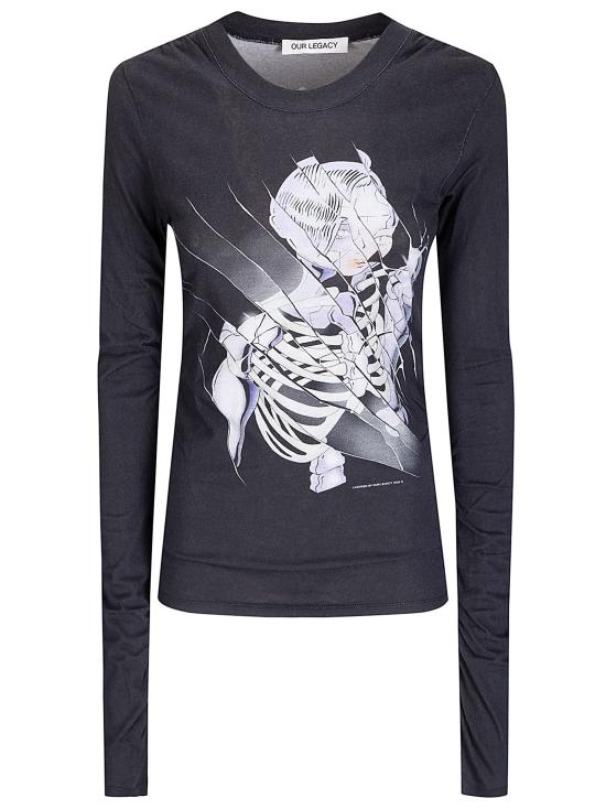 26SS 아워레가시 스트레인 슬림 롱슬리브 W2266SCA CYANGELPRT CYBERNETIC ANGEL PRINT