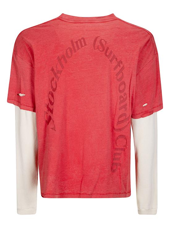 26SS 스톡홀름 서프보드 클럽 반팔 티셔츠 U1000268 SignatureRed Signature Red - STOCKHOLM SURFBOARD CLUB