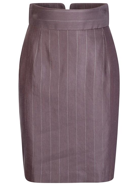 26SS 딸리아토레 미디 스커트 NELL340350EM989 694 MARRONE