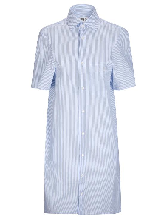 26SS MM6 메종마르지엘라 미디 원피스 S62CT0252M35874 001F White Light Blue