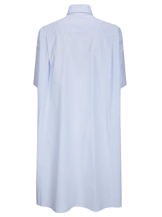 26SS MM6 메종마르지엘라 미디 원피스 S62CT0252M35874 001F White Light Blue - MM6 MAISON MARGIELA