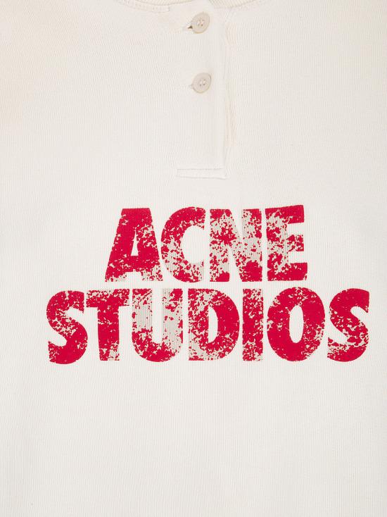 26SS 아크네 스튜디오 후드 티셔츠 AI0181 AEG OFF WHITE - ACNE STUDIOS