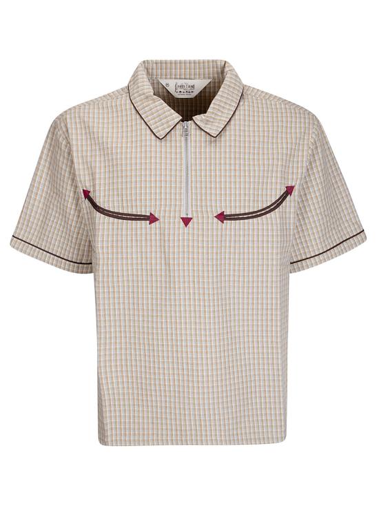 26SS 브레인데드 반팔 셔츠 P26T05004844 TAUPE