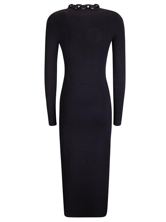 26SS 파코라반 롱 원피스 26PMRO252ML0308 P001 BLACK - PACO RABANNE