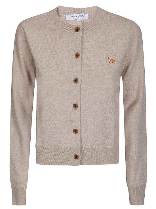 26SS 메종키츠네 베이비 폭스 메리노 레귤러 가디건 PW00502KT1181 H218 LIGHT BEIGE MELANGE