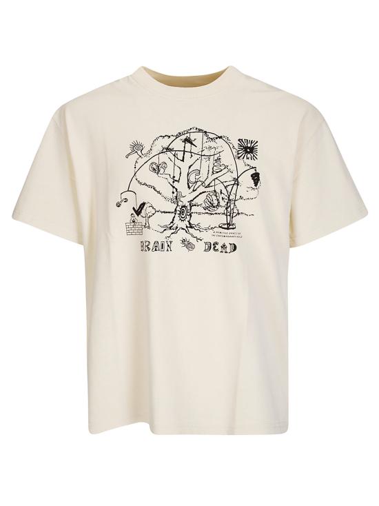 26SS 브레인데드 반팔 티셔츠 P26T00005062 NATURAL