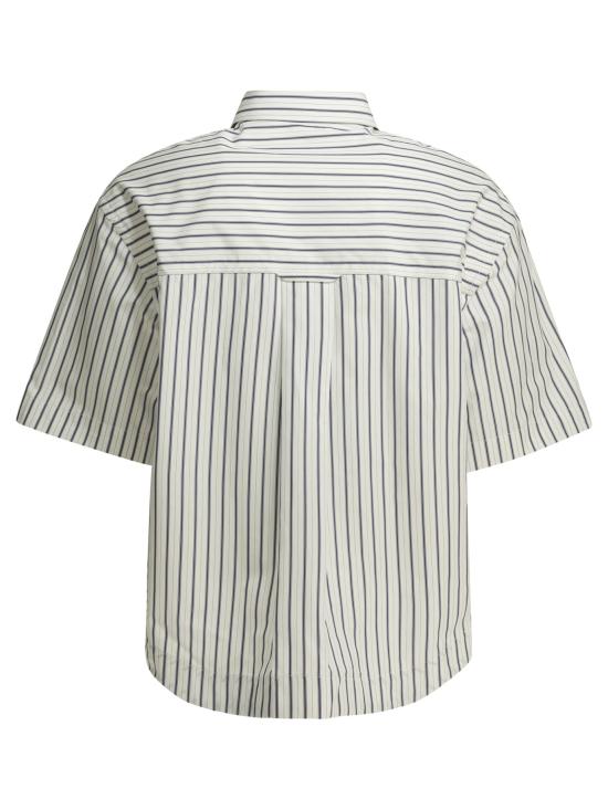 26FW 아미 포플린 반팔 셔츠 USH809 CO0220A074 White - AMI