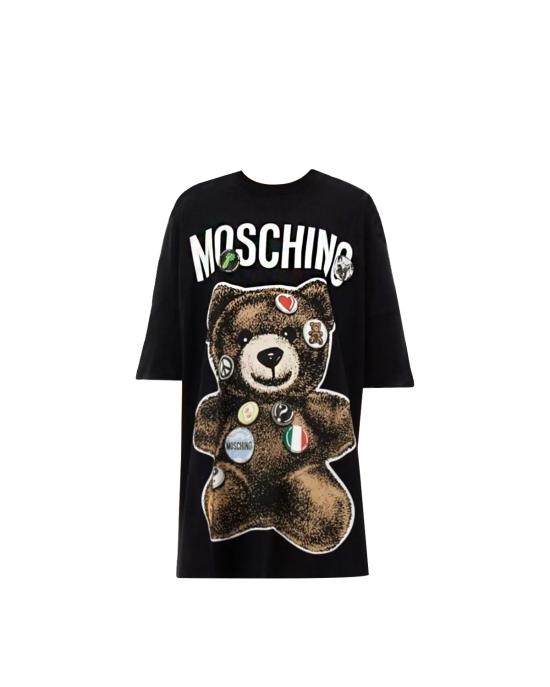 25SS 모스키노 숏 원피스 0440 0442 1555 NERO