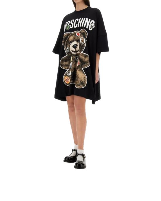 25SS 모스키노 숏 원피스 0440 0442 1555 NERO - MOSCHINO