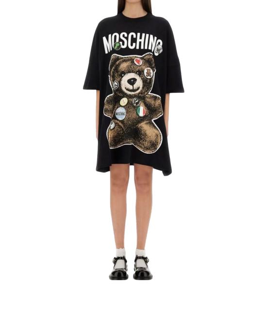 25SS 모스키노 숏 원피스 0440 0442 1555 NERO - MOSCHINO