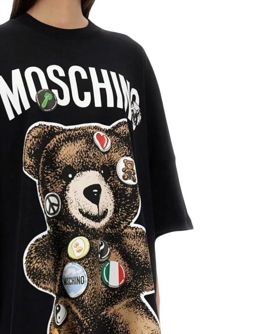 25SS 모스키노 숏 원피스 0440 0442 1555 NERO - MOSCHINO