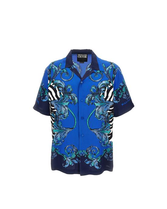 25SS 베르사체 반팔 셔츠 78GAL2BA NS620 288 cobalt MULTICOLOR