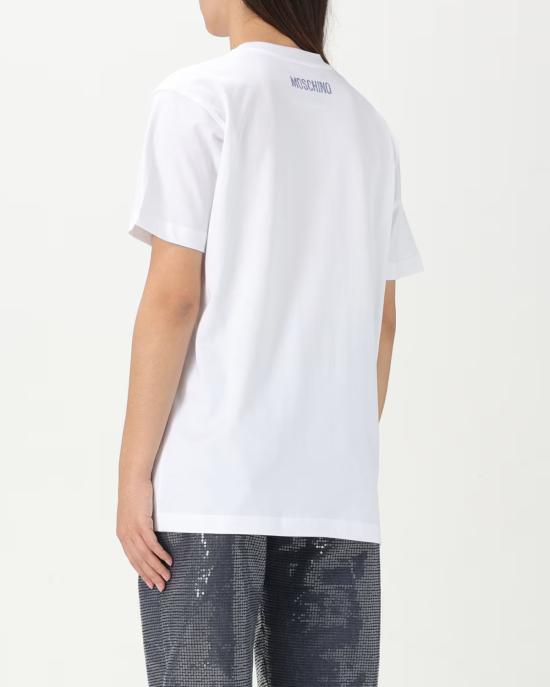 25SS 모스키노 반팔 티셔츠 0715 0441 3002 BIANCO MULTI - MOSCHINO