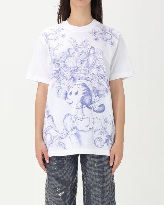 25SS 모스키노 반팔 티셔츠 0715 0441 3002 BIANCO MULTI - MOSCHINO