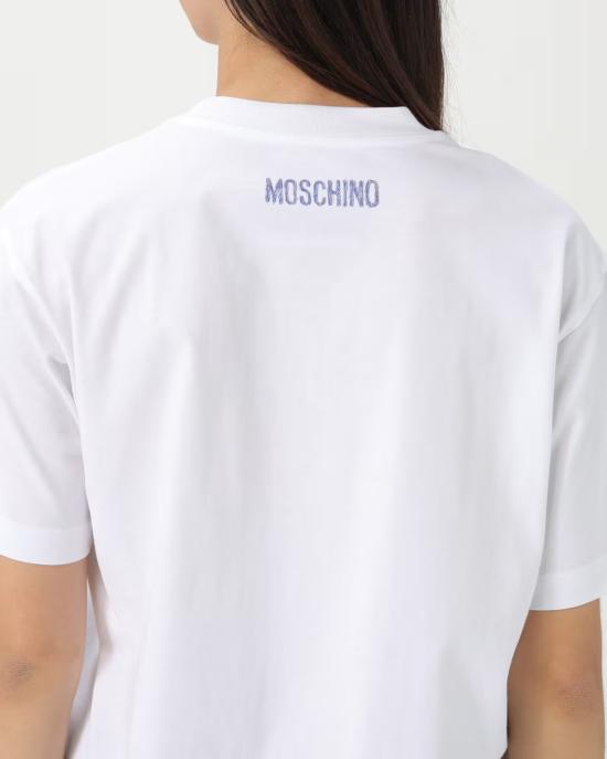 25SS 모스키노 반팔 티셔츠 0715 0441 3002 BIANCO MULTI - MOSCHINO