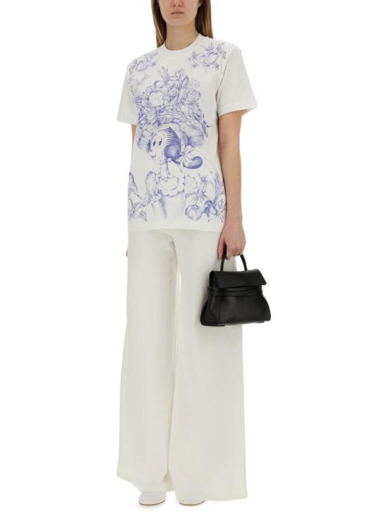  모스키노 반팔 티셔츠 0715 0441 3002 BIANCO MULTI - MOSCHINO