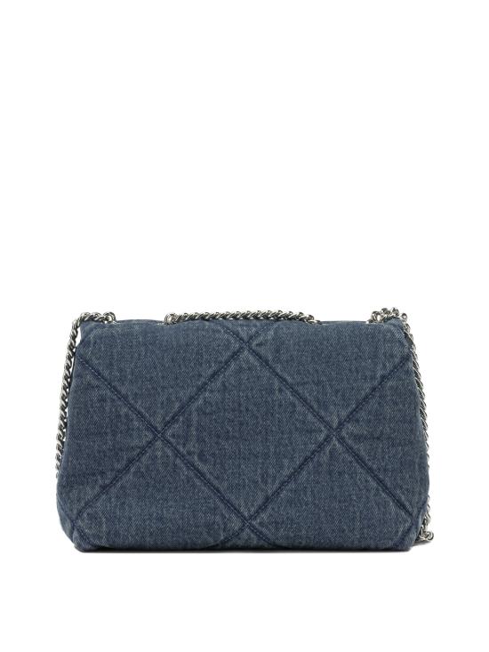 26SS 토리버치 다이아몬드 퀼트 데님 미니 탑 핸들 체인 월렛 178637401 BLUE - TORY BURCH
