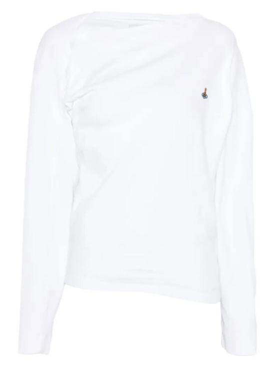 26SS 비비안웨스트우드 반팔 티셔츠 3G010003YJ009C A401 WHITE