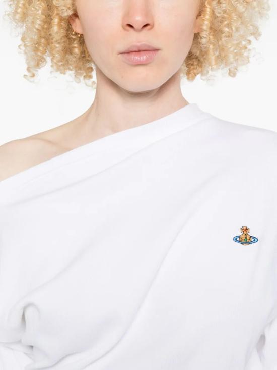 26SS 비비안웨스트우드 반팔 티셔츠 3G010003YJ009C A401 WHITE - VIVIENNE WESTWOOD