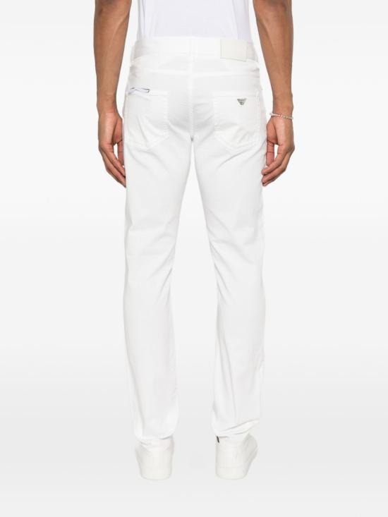 26SS 엠포리오 아르마니 스트레이트 팬츠 EM000062AF22611U0003 WHITE - EMPORIO ARMANI