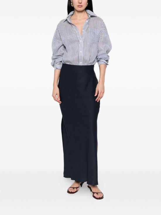 26SS 브루넬로 쿠치넬리 롱 스커트 MH126G3396C4224 BLUE - BRUNELLO CUCINELLI