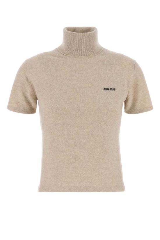 25FW 미우미우 스웨터 MMR452SOOO18A9 F0036 BEIGE O TAN