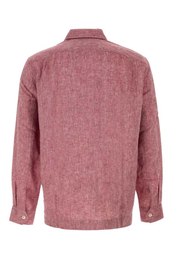 26SS 브루넬로 쿠치넬리 이지 핏 리넨 셔츠 MM6840618 C151 PURPLE - BRUNELLO CUCINELLI