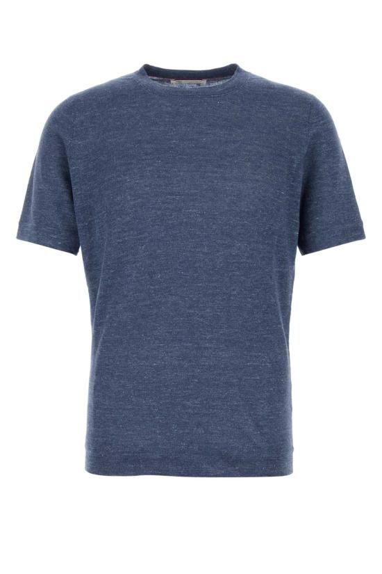 26SS 브루넬로 쿠치넬리 반팔 티셔츠 M2L00340 C7860 BLUE