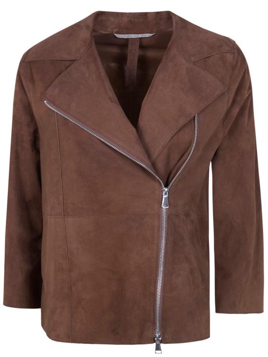 26SS 더 재키 레더스 가죽 자켓 GAIAPERLIZED 126 BROWN