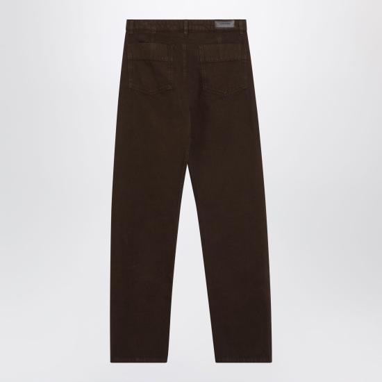 26SS 르메르 스트레이트 팬츠 PA1226LD1068 Brown - LEMAIRE