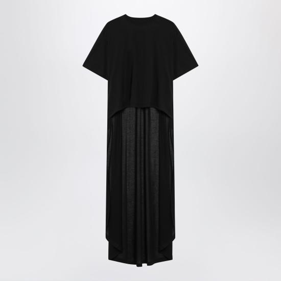 26SS 발렌시아가 미디 원피스 871740TUVC9 Black