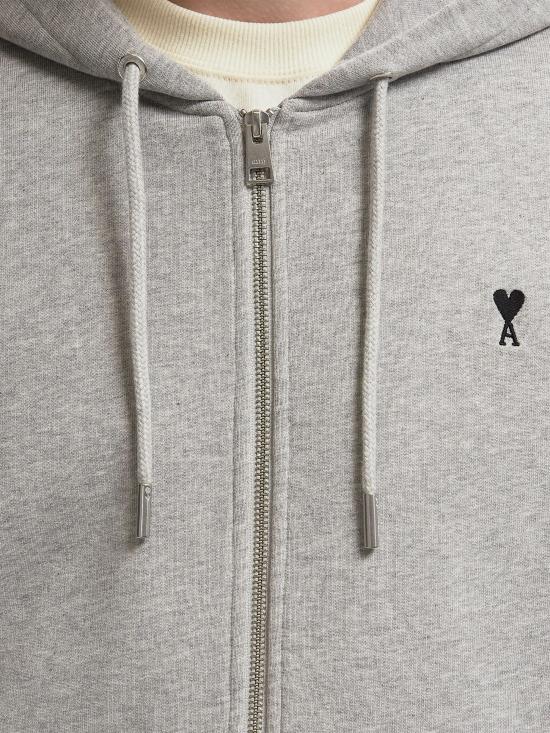 26SS 아미 후드 티셔츠 HSW765 7300951 Grey - AMI