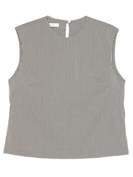 26SS 인코텍스 민소매 티셔츠 5S1023 L6606 990 NERO VICHY