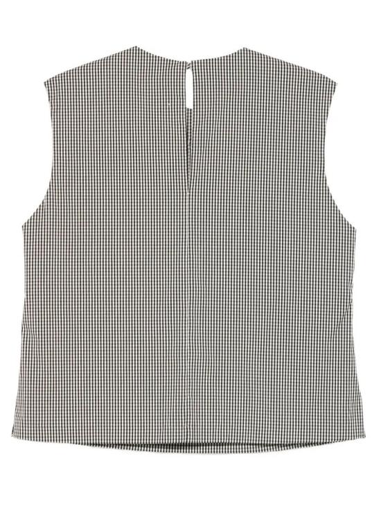 26SS 인코텍스 민소매 티셔츠 5S1023 L6606 990 NERO VICHY - INCOTEX