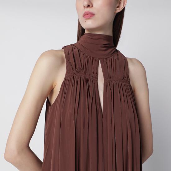 26SS 로테이트 바이 크리스텐슨 미디 원피스 1156092037VI Brown - ROTATE BY BIRGERCHRISTENSEN