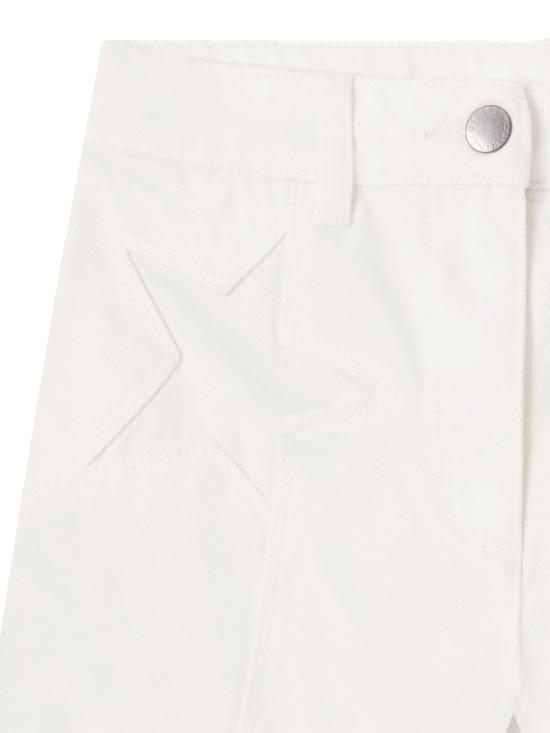 26SS [키즈] 스텔라 맥카트니 데님 숏팬츠 TY6F39 Z3457 101 IVORY - STELLA MCCARTNEY