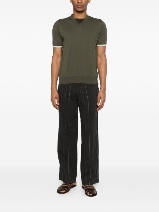 26SS 파올로페코라 반팔 티셔츠 A014F100 5407 Green - PAOLO PECORA