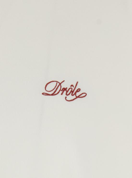 26SS 드롤드무슈 반팔 티셔츠 KTS318CO248OW White - DROLE DE MONSIEUR