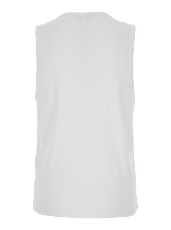 26SS 메종키츠네 민소매 티셔츠 QM00600KA0033P100 White - MAISON KITSUNE