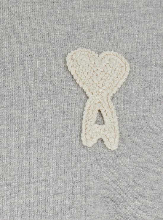 26SS 아미 빅 하트 로고 코튼 니트 스웨트셔츠 USW787730A161 Grey - AMI