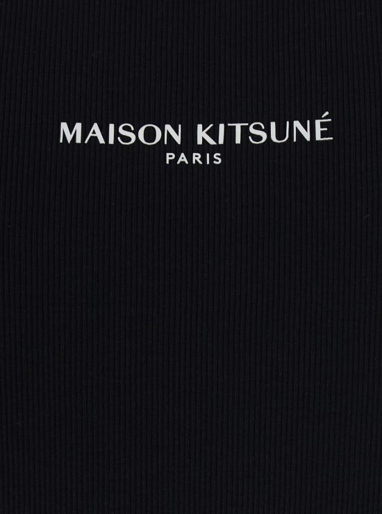 26SS 메종키츠네 민소매 티셔츠 QM00600KA0033P199 Black - MAISON KITSUNE