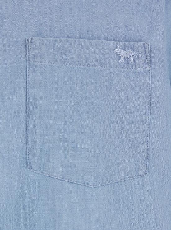 26SS 메종키츠네 긴팔 셔츠 QM00412WC50060434 Light blue - MAISON KITSUNE