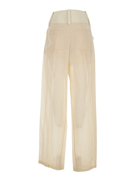 26SS 스포트막스 스트레이트 팬츠 2612131033600001 White - SPORTMAX