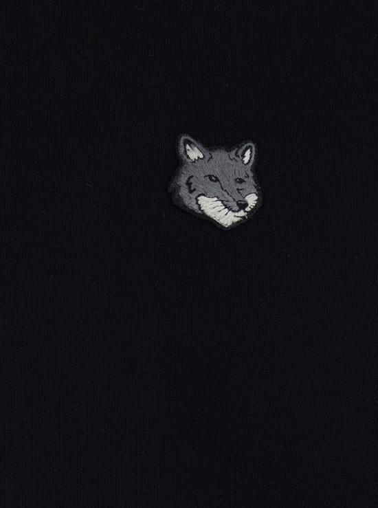 26SS 메종키츠네 폭스 헤드 컴포트 하프 집 스웨트셔츠 PM00305KM0341P199 Black - MAISON KITSUNE