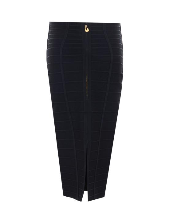 26SS 엘리자베타프랜치 미디 스커트 GK30D62E2 110 Black - ELISABETTA FRANCHI