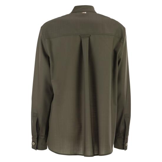 26SS 에르노 블라우스/셔츠 CM000044D MILITARY GREEN - HERNO