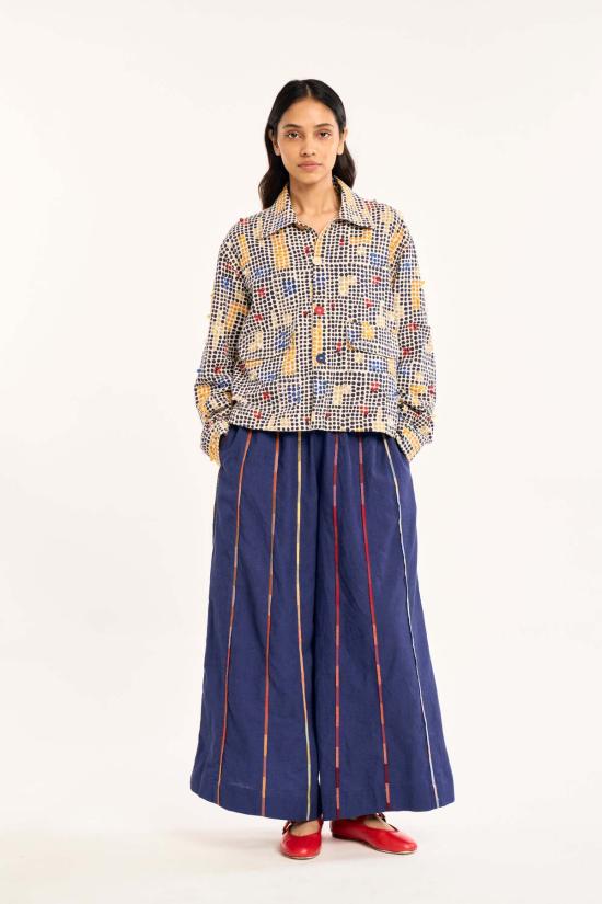  루주타 셰스 자켓 아스트리드 재킷 틱택 프린트 - RUJUTA SHETH