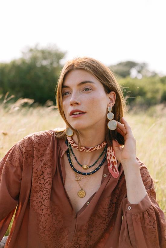  누데이 이어링 정오의 스택형 구형 귀걸이 - NOONDAY