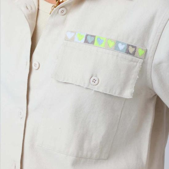  케리 로센탈 탑 케리 로젠탈 피아 러브 브리게이드 버튼 다운 셔츠 - KERRI ROSENTHAL